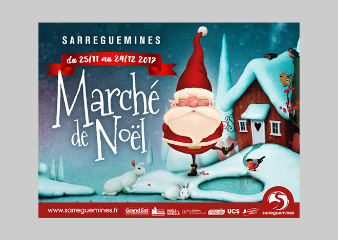 Creation Visuel Noel Ville de Sarreguemines